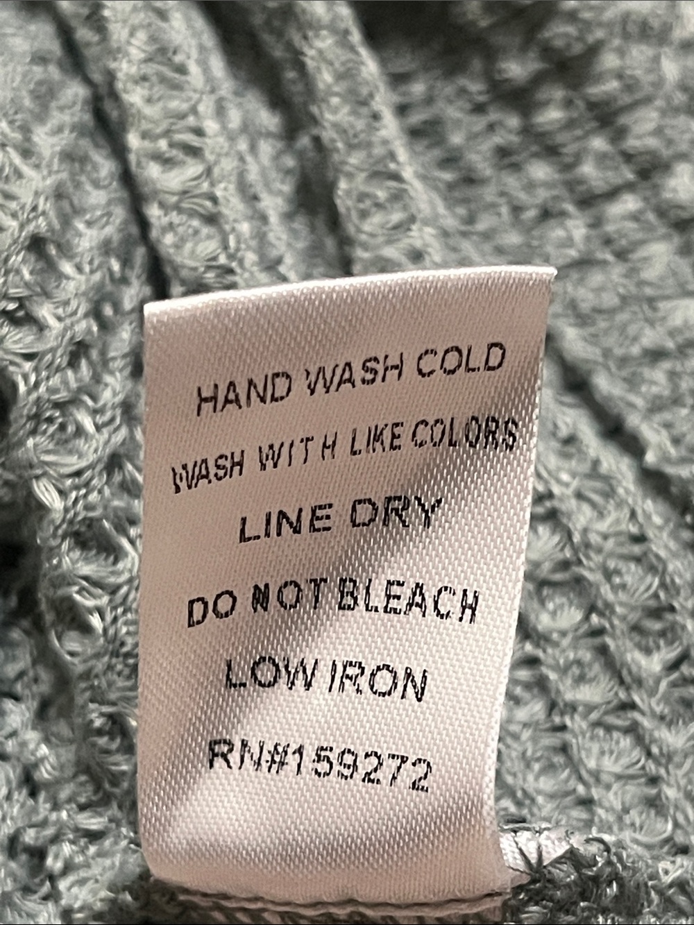 GIGIO USA Women's Sage Green Waffle Knit, RUFFLE RAW EDGE Floral Sleeve Top SZ L - Picture 13 of 13